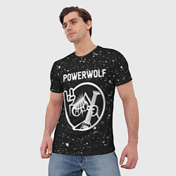 Футболка мужская Powerwolf КОТ Брызги, цвет: 3D-принт — фото 2
