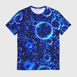 Футболка мужская Пузыри воздуха в воде Pattern, цвет: 3D-принт