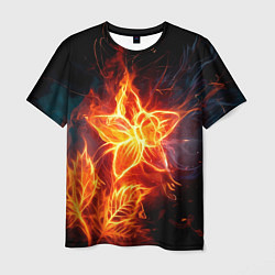 Футболка мужская Flower Neon Fashion 2035 Flame, цвет: 3D-принт