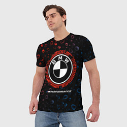 Футболка мужская BMW Капли Дождя, цвет: 3D-принт — фото 2