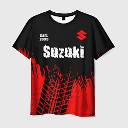Футболка мужская SUZUKI Suzuki Est 1909 Шины, цвет: 3D-принт
