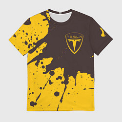Футболка мужская TESLA Брызги, цвет: 3D-принт