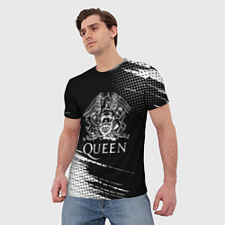 Футболка мужская Queen герб квин, цвет: 3D-принт — фото 2
