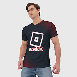 Футболка мужская Roblox : logo, цвет: 3D-принт — фото 2