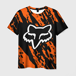 Футболка мужская FOX MOTOCROSS ORANGE, цвет: 3D-принт