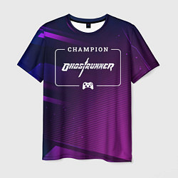 Футболка мужская Ghostrunner Gaming Champion: рамка с лого и джойст, цвет: 3D-принт