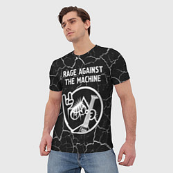 Футболка мужская Rage Against The Machine КОТ Трещины, цвет: 3D-принт — фото 2