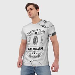 Футболка мужская AC Milan Football Club Number 1 Legendary, цвет: 3D-принт — фото 2