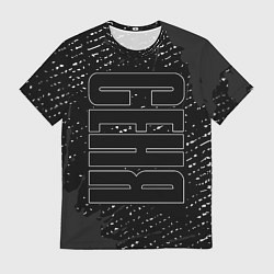 Футболка мужская Имя Сеня по-вертикали с темным фоном, цвет: 3D-принт