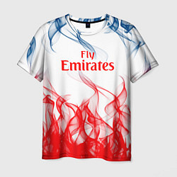 Футболка мужская Arsenal пламя, цвет: 3D-принт