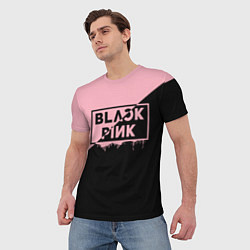 Футболка мужская BLACKPINK BIG LOGO, цвет: 3D-принт — фото 2