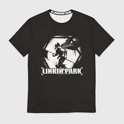 Футболка мужская Linkin Park рисунок баллончиком, цвет: 3D-принт