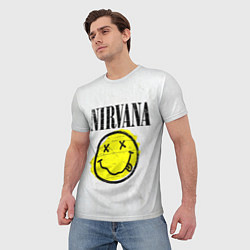 Футболка мужская Nirvana логотип гранж, цвет: 3D-принт — фото 2