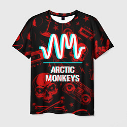Футболка мужская Arctic Monkeys Rock Glitch, цвет: 3D-принт