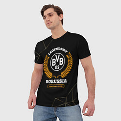 Футболка мужская Лого Borussia и надпись Legendary Football Club на, цвет: 3D-принт — фото 2