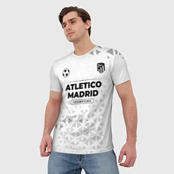 Футболка мужская Atletico Madrid Champions Униформа, цвет: 3D-принт — фото 2