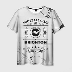 Футболка мужская Brighton Football Club Number 1 Legendary, цвет: 3D-принт