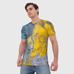 Футболка мужская Извержение Красок, цвет: 3D-принт — фото 2