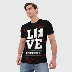 Футболка мужская Fortnite Love Классика, цвет: 3D-принт — фото 2