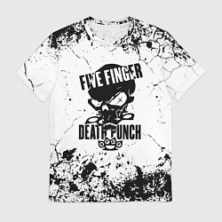 Футболка мужская Five Finger Death Punch - мелкие трещины, цвет: 3D-принт