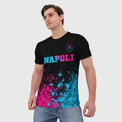 Футболка мужская Napoli Neon Gradient, цвет: 3D-принт — фото 2