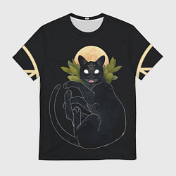 Футболка мужская Кот в ночи, цвет: 3D-принт