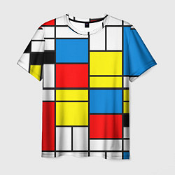 Футболка мужская Texture of squares rectangles, цвет: 3D-принт