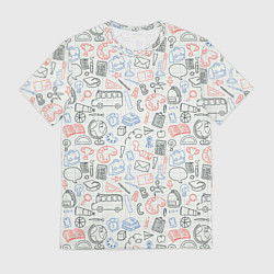 Футболка мужская Школьные будни, цвет: 3D-принт