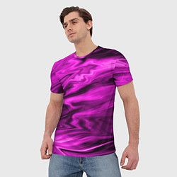 Футболка мужская Розово-пурпурный закат, цвет: 3D-принт — фото 2