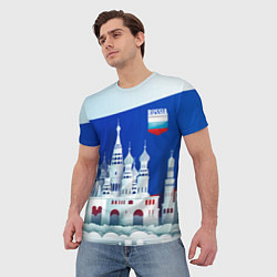 Футболка мужская Moscow: made in Russia, цвет: 3D-принт — фото 2