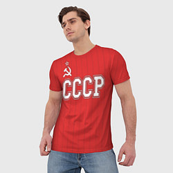 Футболка мужская Союз Советских Социалистических Республик, цвет: 3D-принт — фото 2