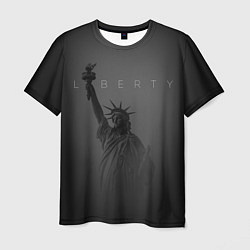 Футболка мужская LIBERTY - СТАТУЯ СВОБОДЫ, цвет: 3D-принт