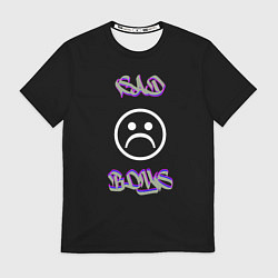 Футболка мужская Sad boys лого, цвет: 3D-принт