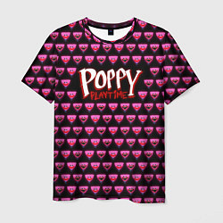 Футболка мужская Poppy Playtime - Kissy Missy Pattern - Huggy Wuggy, цвет: 3D-принт