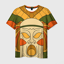 Футболка мужская Polynesian tiki SCREAMY, цвет: 3D-принт