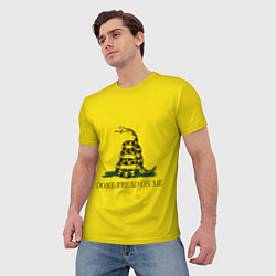 Футболка мужская Dont tread on me или Гадзденская змея, цвет: 3D-принт — фото 2