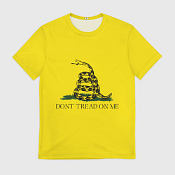 Футболка мужская Dont tread on me или Гадзденская змея, цвет: 3D-принт