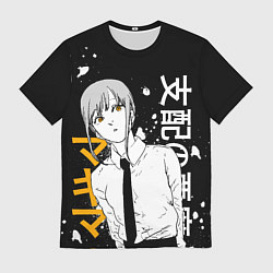 Футболка мужская Демон контроля - Человек-бензопила - Макима, цвет: 3D-принт