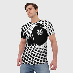 Футболка мужская Pyrokinesis - абстракция, цвет: 3D-принт — фото 2