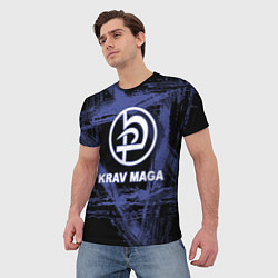 Футболка мужская Krav-maga tactical defense system emblem, цвет: 3D-принт — фото 2