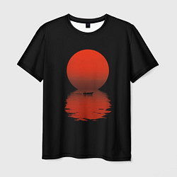 Футболка мужская Закат красного солнца, цвет: 3D-принт