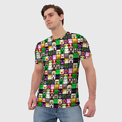 Футболка мужская Minecraft characters, цвет: 3D-принт — фото 2