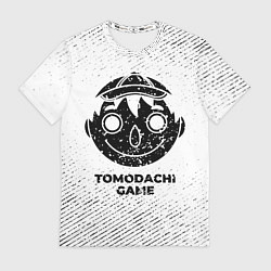 Футболка мужская Tomodachi Game с потертостями на светлом фоне, цвет: 3D-принт