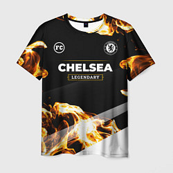 Футболка мужская Chelsea legendary sport fire, цвет: 3D-принт