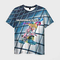 Футболка мужская Принцесса Персик гонщица - Mario Kart 8 Deluxe, цвет: 3D-принт