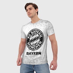 Футболка мужская Bayern с потертостями на светлом фоне, цвет: 3D-принт — фото 2