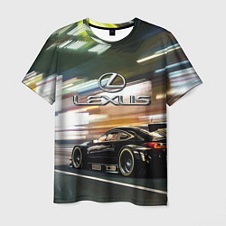 Футболка мужская Lexus - скорость режим, цвет: 3D-принт
