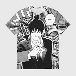 Футболка мужская Аки Человек Бензопила, цвет: 3D-принт