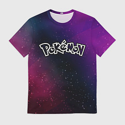 Футболка мужская Pokemon gradient space, цвет: 3D-принт