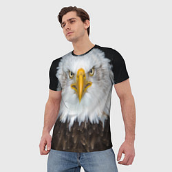 Футболка мужская Орёл в отражении, цвет: 3D-принт — фото 2